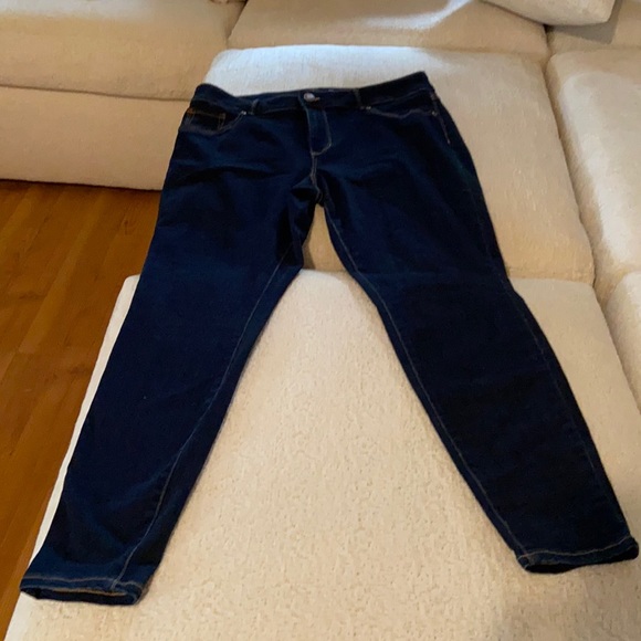 Dark blue hi-rise maurices skinny jeans 16w - Picture 1 of 3